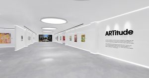 artitude virtual gallery wit h art piece for sell